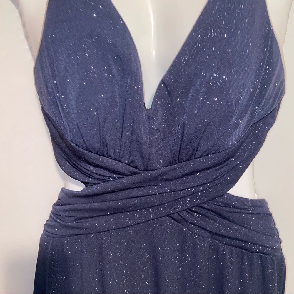 Vintage Jump Dress Womens Size 7/8 Wendye Chaitin Maxi Gown Prom Grunge 90s Y2K - Picture 8 of 15